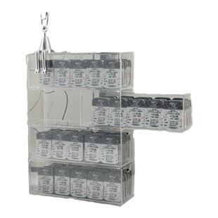 日抛美瞳收纳盒多副高级感大容量四层抽屉式隐形眼镜盒分格透明盒