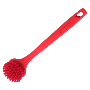 德国WOLL硅胶锅刷配件长手柄锅刷 不粘锅刷锅耐高温260度洗锅刷子