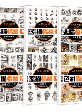 一线美誉8开临摹卡素描色彩