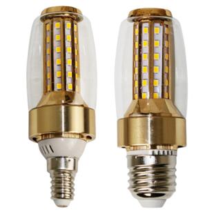 超亮LED灯泡E27大螺旋口玉米灯泡E14蜡烛灯家用白光暖光三色变光