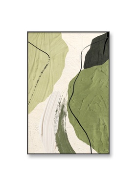 抽象客厅装饰画现代简约沙发背景墙挂画高级感肌理画沙发落地画
