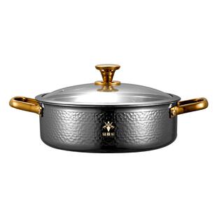 【一锅传三代】钻菲乐316不锈钢鸳鸯锅火锅家用火锅锅具汤锅电磁