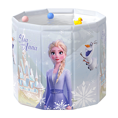 迪士尼儿童泡澡桶3到12岁可折叠