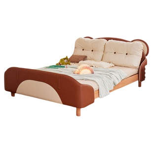 喜力美地台床儿童床小浣熊小岛床男孩公主床女孩榻榻米蒙氏护栏床