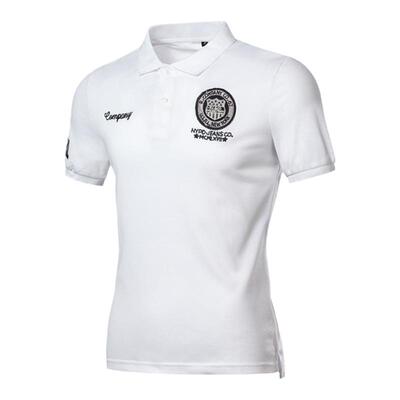 男POLO衫Mens Stand Collar Cotton T Shirt Camisa Polo Shirts
