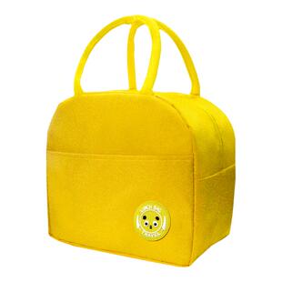 温橙饭盒保温袋加厚铝箔便当手提包防水大容量学生上班族带饭餐包