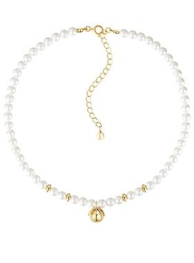 S.S.V.金属球吊坠珍珠项链