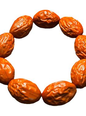 老核精雕大枣橄榄核手串