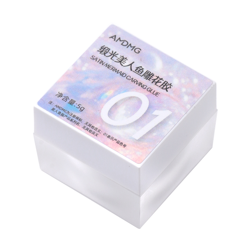 2025年新款软糖雕花胶绸缎珍珠缎光固态指甲油胶美甲立体彩绘造型