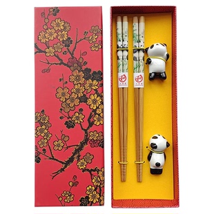 筷子礼盒熊猫文创中国特色礼物送老外出国伴手礼外国人纪念品实用