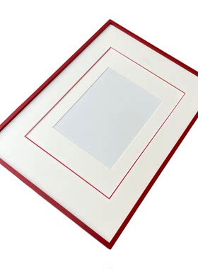 红色三层卡纸装裱相框画框定制框