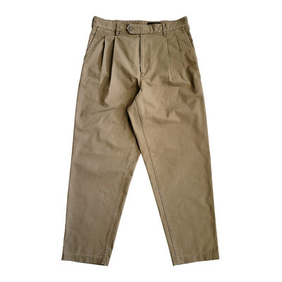 西里布咔叽复古休闲工装小脚裤