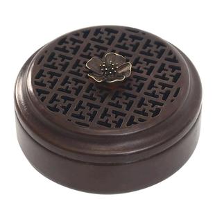 纯紫铜薰香炉家用室内苏工檀香炉随身盘香盒茶道中式仿古香薰炉