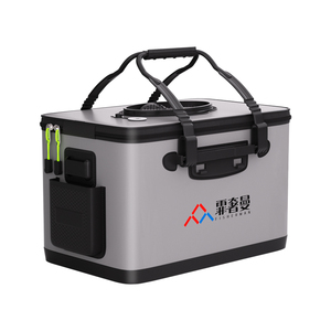 活鱼桶鱼桶鱼护桶鱼护装活鱼加厚可折叠手提野钓打水桶充氧泵