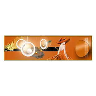 卧室装饰画现代简约挂画轻奢大气壁画床头背景墙画晶瓷画雍容华贵