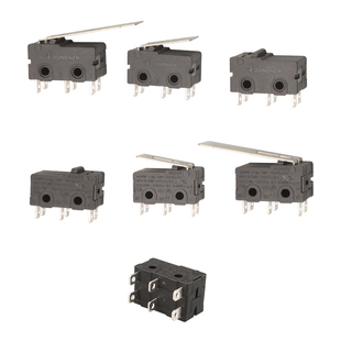 设备双联双刀双掷6脚行程限位开关小型KW4A(S)5A微动常开常闭2组