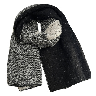 TUshu/黑色系列yyds～ins气质不过时拉毛感围巾秋冬保暖时髦围脖