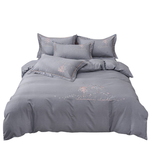 全棉磨毛被套单件200x230x229cm被罩248x248四件套纯棉床单床笠款