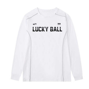 秋冬长袖羽毛球服男女圆领公开赛冬装t恤幸运球情侣运动衣服定制