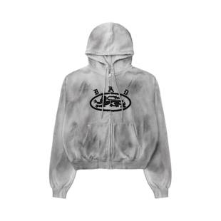 韩国badblood美式复古街头扎染连帽字母卫衣休闲运动套装男女外套