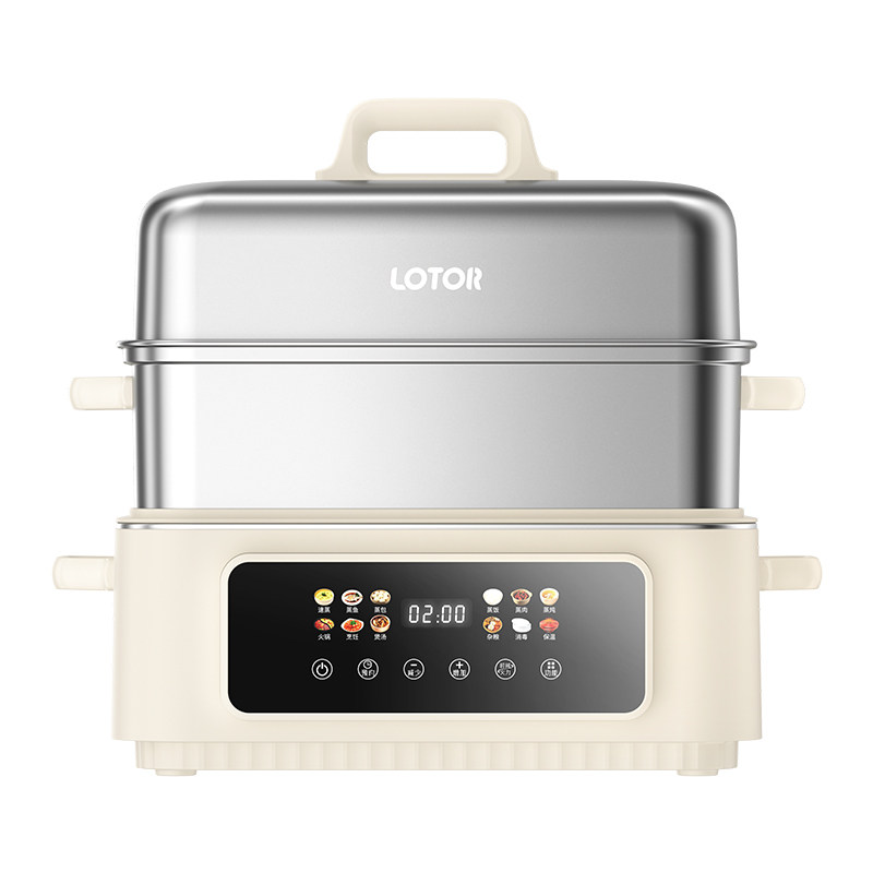 lotor徕多电蒸锅多功能家用三层不锈钢蒸煮炖一体锅2025新款旗舰