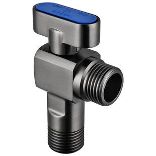 潜水艇球阀枪灰角阀全铜冷热水三角阀热水器大流量水阀水开关阀门