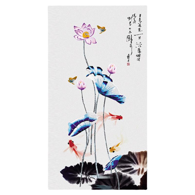 独秀墙布刺绣背景墙印加绣客厅