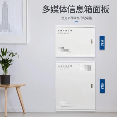 弱电箱盖板多媒体光纤入户箱铁面板路由器电视电话网络信息盖子