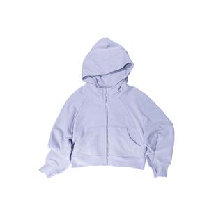 claragirls｜女童卫衣外套2026年春恒温女童宽松短款连帽运动上衣