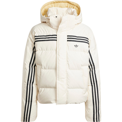 Adidas/阿迪达斯正品三叶草连帽男士宽松保暖羽绒服JN7476