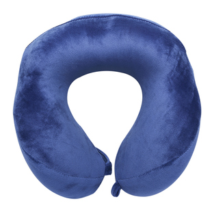 Travel Blue/蓝旅连帽颈枕飞机记忆棉U型枕头旅行护颈枕带帽U形枕