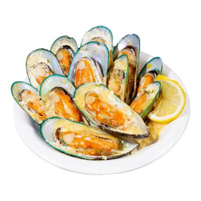 新西兰活冻半壳青口贝 800g (30-60g/只)