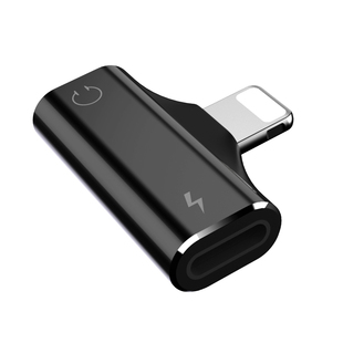 适用苹果7耳机转接头iPhone7plus转接线X充电8二合一转换器iPhone Xs Max分线器充电线p七Xr八手机转换头