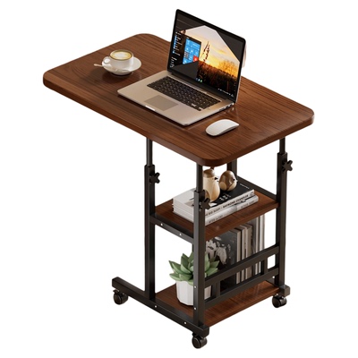 可移动升降床边电脑桌简易写字桌