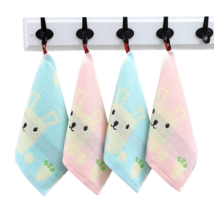 纯棉小毛巾儿童洗脸家用婴儿柔软吸水四方巾手绢女宝宝口水巾批发