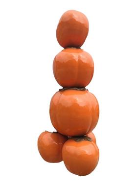 广西文化旅游区仿真柿子西红柿玻璃钢水果火龙果形象卡通公仔雕塑