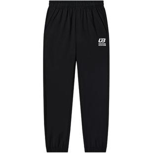 361度童装儿童裤子男童运动裤冬季新款黑色男孩秋冬加绒女童长裤