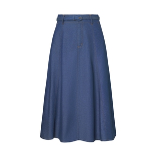 【海韵系列】ELSEWHERE珂思新疆长绒棉牛仔半身裙女夏季新品