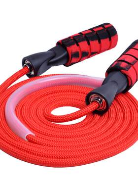 健身减肥负重跳绳编织绳