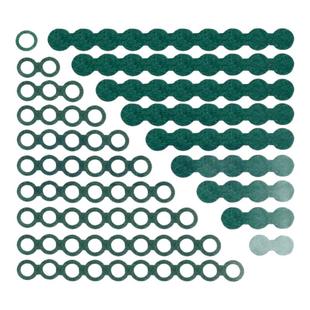 18650绝缘垫片带背胶可粘贴 锂电池青稞纸正极绝缘空心贴 青壳纸