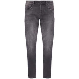 7 For All Mankind男中腰修身牛仔裤舒适水洗牛仔锥形长裤TAPERED