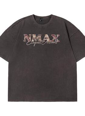 民族风印花短袖T恤N-MAX潮牌男装