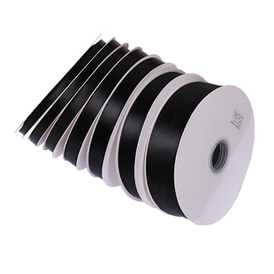 0.6-4cm黑色手工DIY缎带蝴蝶结装饰带丝带彩带布带花束礼品盒包装