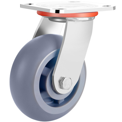 万向轮重型6寸脚轮静音橡胶推车