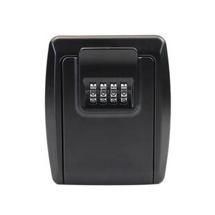 装修猫眼钥匙密码盒免打孔工地钥匙盒壁挂式金属锁盒子大门口民宿