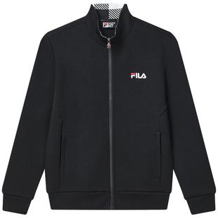 FILA斐乐运动外套男秋冬新款休闲立领针织开衫跑步上衣男士夹克