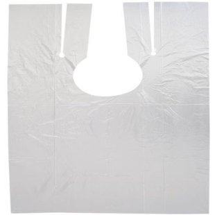 一次性烫染发披肩围脖焗油理发专用塑料防水加厚发廊不沾理发围布