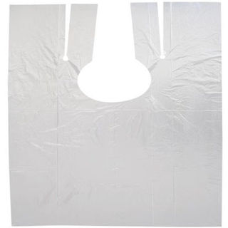 一次性烫染发披肩围脖焗油理发专用塑料防水加厚发廊不沾理发围布