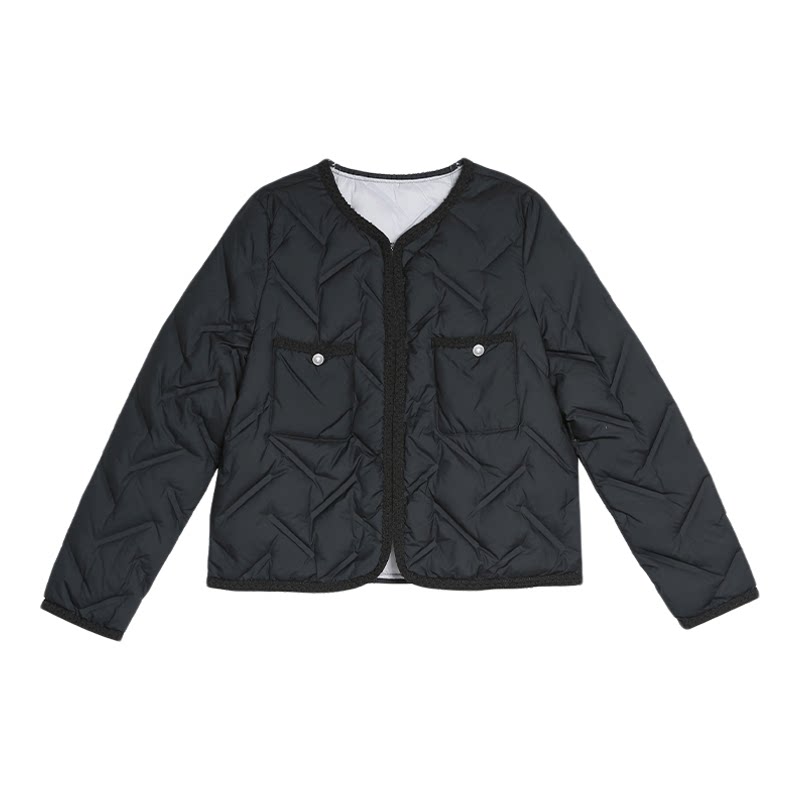 梵凯2025冬小香风短款轻薄羽绒服