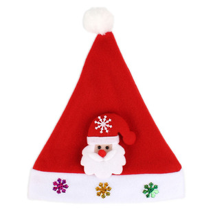 圣诞节儿童圣诞帽子成人圣诞帽圣诞老人雪人帽头箍发箍头饰装饰品